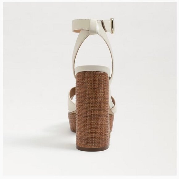 Sam Edelman | Nolita Platform Sandal in Modern Ivory Leather - Picture 4 of 9